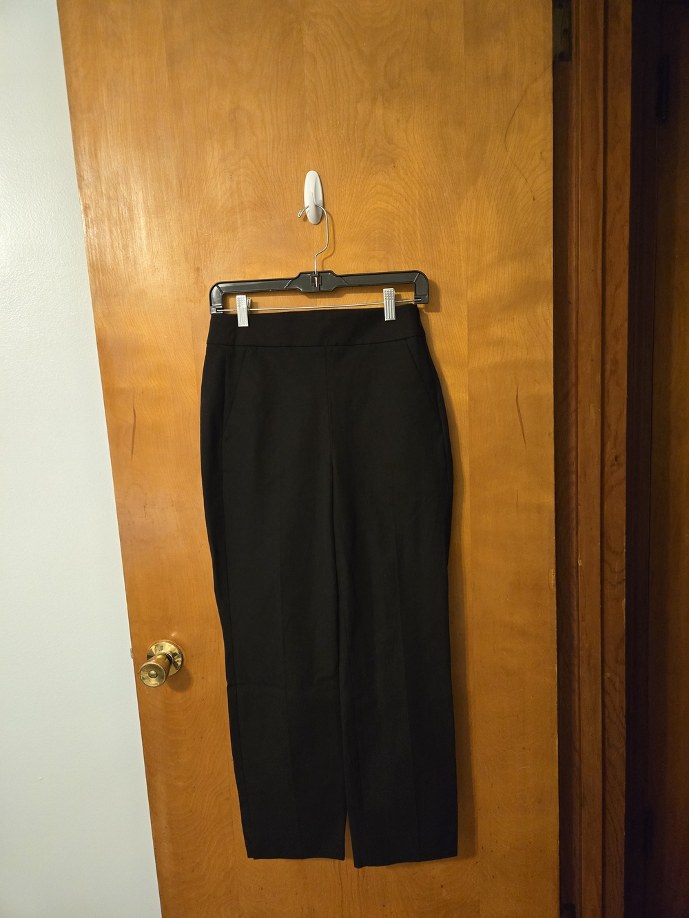 NWT J Crew Remi Bi-Stretch Cotton Black Pants Size 4